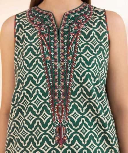 Urban Trend SapphireTwo Piece - Embroidered Lawn Cotton Dress - Image 6