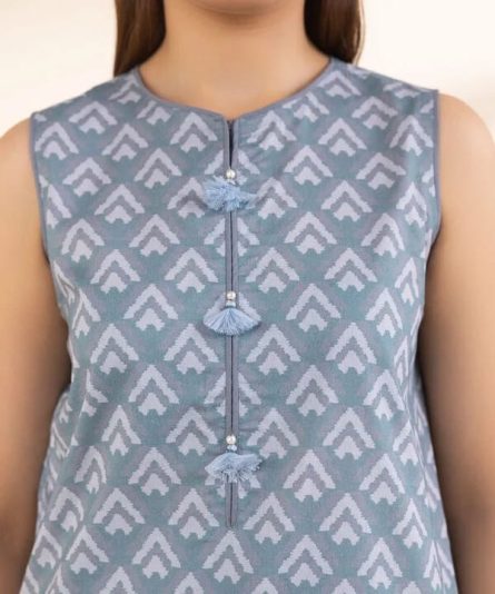 Urban Trend Sapphire Three Piece - Embroidered Lawn Dress - Image 4