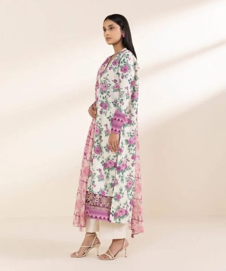 Urban Trend Sapphire Two Piece lawn Dress - Image 4